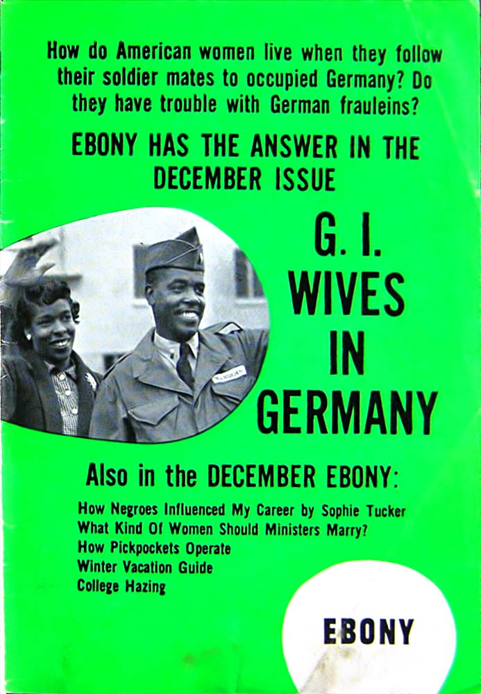 Anzeige im Ebony Magazine - Jet Magazine, 12. November 1953