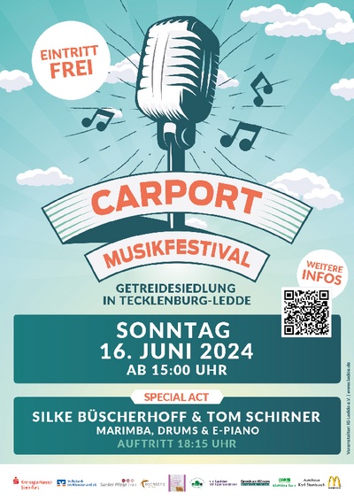 Advertisement for music festival in Ledde in 2024.